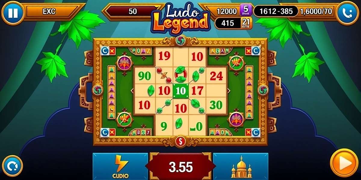 Ludo Legend Gameplay Ludo Legend gameplay showing players moving tokens around the board with Indian-style design elements